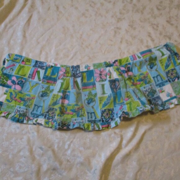 Lily Pulitzer ABCs Back to school wrap skirt Bryce corduroy reversible 5 - Picture 4 of 6